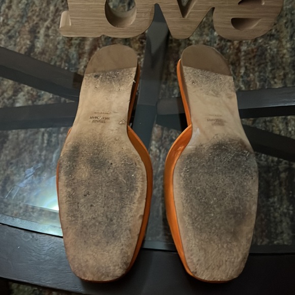 Stuart Weitzman Satin Muletown Mules Size 8.5 - Picture 5 of 7